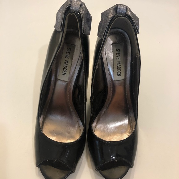 Steve Madden Glitter Bow Heels size 8 - Picture 2 of 4